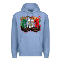 Colony Blue papa mexico Premium Hoodie - Zillion Design Studio
