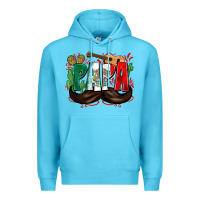 Ocean Blue papa mexico Premium Hoodie - Zillion Design Studio