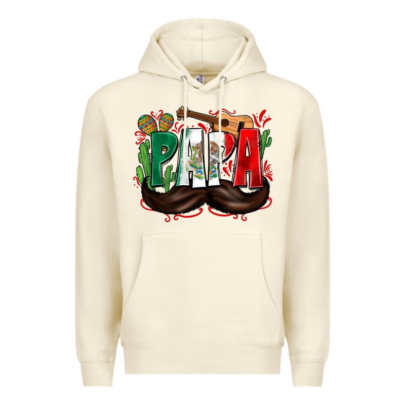Papa Mexico Premium Hoodie by Zillion Design Studio | Teevron