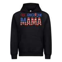 Black all american mama zillion Urban Hoodie - Zillion Design Studio