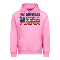Fuchsia Pink all american mama zillion Urban Hoodie - Zillion Design Studio