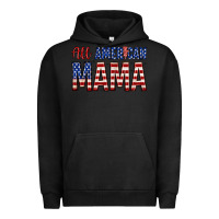 Pigment Black all american mama zillion Urban Hoodie - Zillion Design Studio