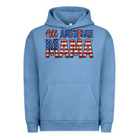 Pigment Pebble Blue all american mama zillion Urban Hoodie - Zillion Design Studio