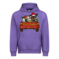 Tulip Merry Christmas Truck Farm Animals Urban Hoodie - RanaPortraitStore