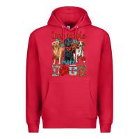 Cardinal less people more dogs Premium Hoodie - texasbilliewilder