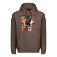 Coffee less people more dogs Premium Hoodie - texasbilliewilder
