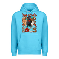 Less People More Dogs Premium Hoodie | Teevron