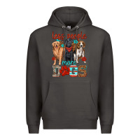 Smoke less people more dogs Premium Hoodie - texasbilliewilder