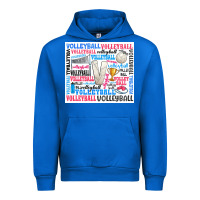 Cobalt volleyball Urban Hoodie - Zillion Design Studio