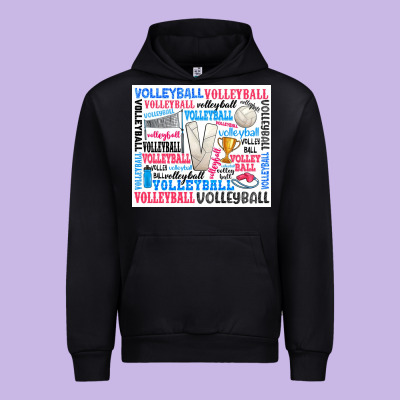Volleyball Urban Hoodie Designed By Zillion Design Studio