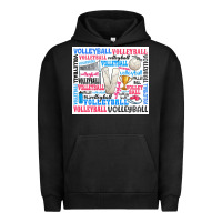 Pigment Black volleyball Urban Hoodie - Zillion Design Studio