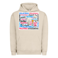 Pigment French Oak volleyball Urban Hoodie - Zillion Design Studio
