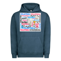 Pigment Midnight Navy volleyball Urban Hoodie - Zillion Design Studio