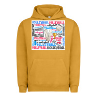 Pigment Peanut Butter volleyball Urban Hoodie - Zillion Design Studio