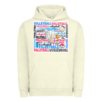 Pigment Pistachio volleyball Urban Hoodie - Zillion Design Studio