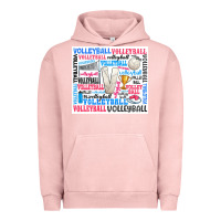 Pigment Salmon volleyball Urban Hoodie - Zillion Design Studio