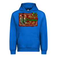 Cobalt Merry Christmas Y'all Boots Urban Hoodie - RanaPortraitStore