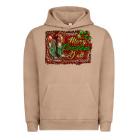 Pigment Burro Merry Christmas Y'all Boots Urban Hoodie - RanaPortraitStore