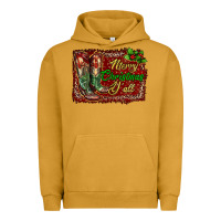Pigment Peanut Butter Merry Christmas Y'all Boots Urban Hoodie - RanaPortraitStore
