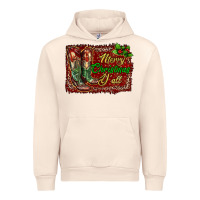 Sandshell Merry Christmas Y'all Boots Urban Hoodie - RanaPortraitStore