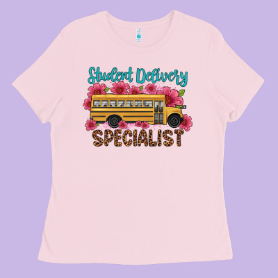 Student Delivery Specialist School Bus Ladies Tee Designed By Artiststas