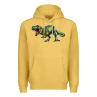 Antique Gold t rex dinosaur Premium Hoodie - RanaPortraitStore