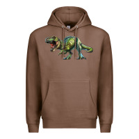 Chestnut t rex dinosaur Premium Hoodie - RanaPortraitStore