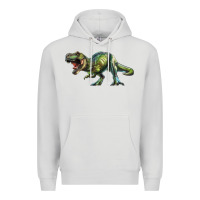 Dove Grey t rex dinosaur Premium Hoodie - RanaPortraitStore