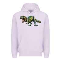 Lilac t rex dinosaur Premium Hoodie - RanaPortraitStore