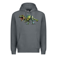 Rock t rex dinosaur Premium Hoodie - RanaPortraitStore