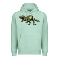 Seafoam t rex dinosaur Premium Hoodie - RanaPortraitStore