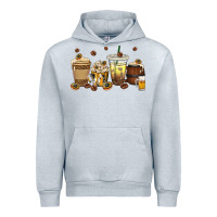 Heather Grey beer coffee cups Urban Hoodie - texasbilliewilder