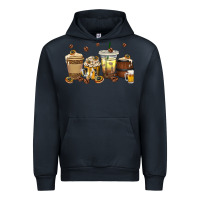 Navy beer coffee cups Urban Hoodie - texasbilliewilder