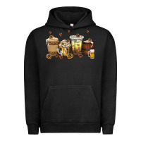 Pigment Black beer coffee cups Urban Hoodie - texasbilliewilder
