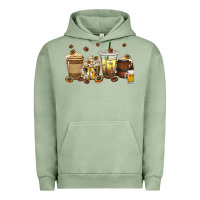 Pigment Oil Green beer coffee cups Urban Hoodie - texasbilliewilder