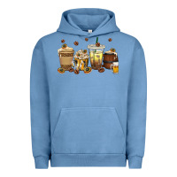 Pigment Pebble Blue beer coffee cups Urban Hoodie - texasbilliewilder