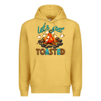 Antique Gold lets get toasted Premium Hoodie - texasbilliewilder
