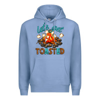 Colony Blue lets get toasted Premium Hoodie - texasbilliewilder