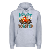 Heather Grey lets get toasted Premium Hoodie - texasbilliewilder