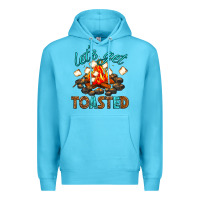 Ocean Blue lets get toasted Premium Hoodie - texasbilliewilder