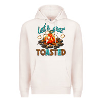 Pale Pink lets get toasted Premium Hoodie - texasbilliewilder