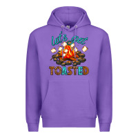 Purple lets get toasted Premium Hoodie - texasbilliewilder