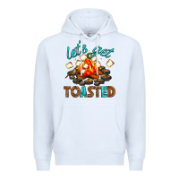 White lets get toasted Premium Hoodie - texasbilliewilder