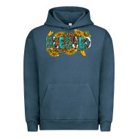 Pigment Midnight Navy blessed Urban Hoodie - texasbilliewilder