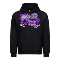 Black purple its my birthday Urban Hoodie - Zillion Design Studio
