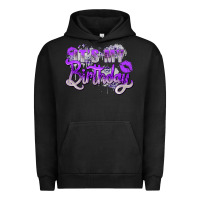 Pigment Black purple its my birthday Urban Hoodie - Zillion Design Studio
