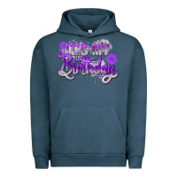 Pigment Midnight Navy purple its my birthday Urban Hoodie - Zillion Design Studio