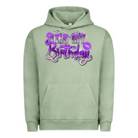 Pigment Oil Green purple its my birthday Urban Hoodie - Zillion Design Studio