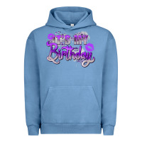 Pigment Pebble Blue purple its my birthday Urban Hoodie - Zillion Design Studio