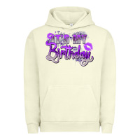 Pigment Pistachio purple its my birthday Urban Hoodie - Zillion Design Studio